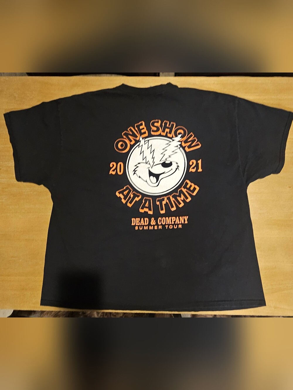 Dead & Company Summer Tour 2021 "One Show at a Time" Graphic T-Shirt Black 3XL